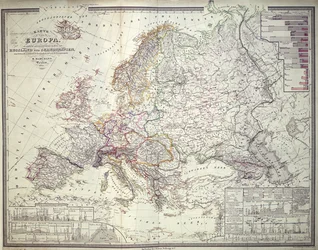 Karte von Europa, 1841